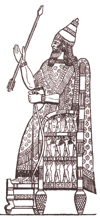 Синахериб на троне